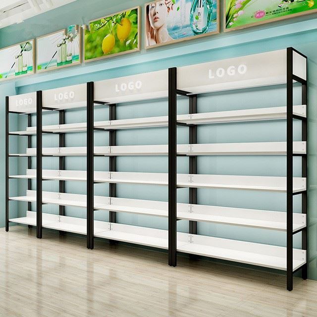 Wooden Metal Store Shelves