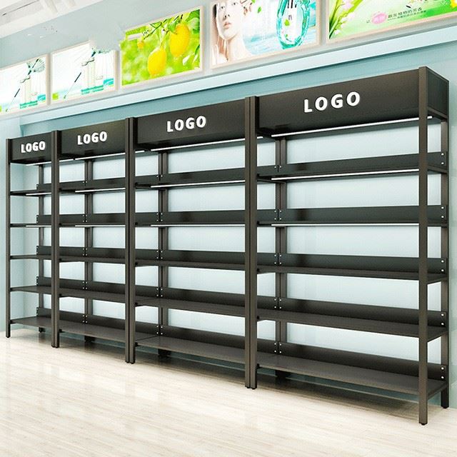 Wooden Metal Store Shelves